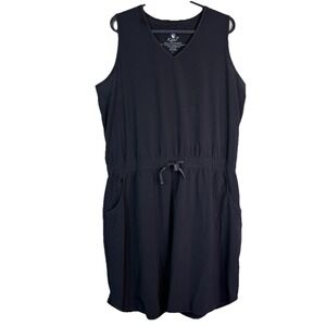 Kuhl Dress Women Large Black Vantage Sleeveless Athletic Outdoor‎ Hike Bra UPF